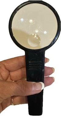 DE COLECCIÓN APOLLO NEGRO #27572 2X wBIFOCAL NEGRO LUPA DE MANO LEER AMPLIAR Foto 1 de 4