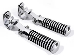 Sturzbügel-Fußrasten-Set Chrom Highway Pegs Motorschutzbügel Sundance Universal - Picture 1 of 6