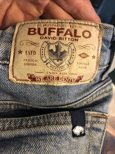 Buffalo David Button Jeans Mens 31x32 Driven Relaxed Straight Leg Stretch - Picture 1 of 12