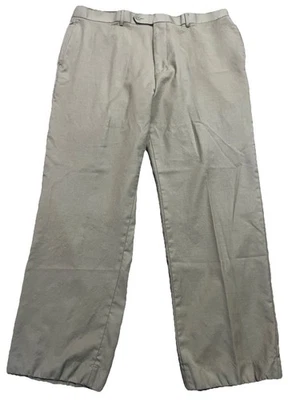 Pantalones de vestir de lana para hombre Nautica talla 42x32 marrón informal pantalones de negocios limpieza en seco Foto 1 de 4