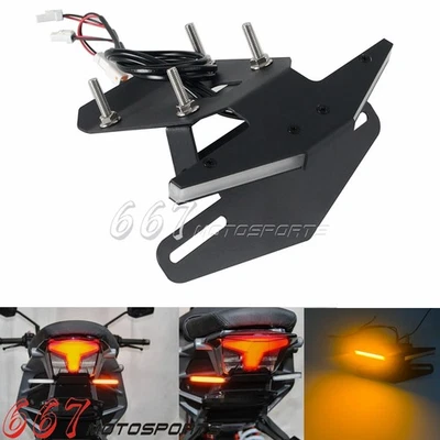 Eliminador de guardabarros trasero ordenado con luces LED de señal de giro para KTM Duke 390 2024-2025 Foto 1 de 4