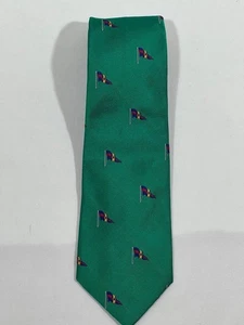 Polo Ralph Lauren uomo verde nautica pennant cravatta collo seta artigianale italiana - Foto 1 di 24