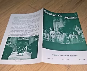 1956 SPOTLIGHT ON MILLIKIN UNIVERSITY - Student Information Orientierungsheft - Bild 1 von 12
