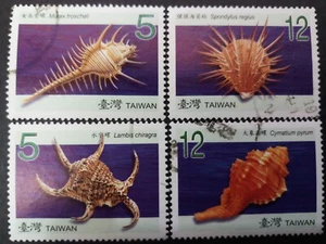 Taiwan Formosa Stamps - Seashells of Taiwan (II) 2008 Very Fine Used Sc#3827-30 - Picture 1 of 1