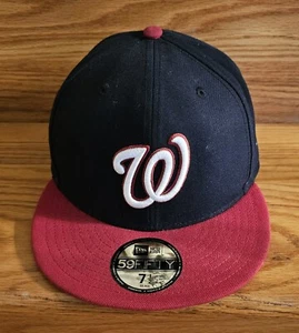 Washington Nationals Offical On Field Cap Hat Fitted 7.5 New Era 59 Fifty... - Picture 1 of 8