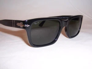 NUEVO Gafas de sol Persol PO 3272/S 95/31 NEGRO/VERDE 53mm AUTÉNTICAS 3272 - Imagen 1 de 7