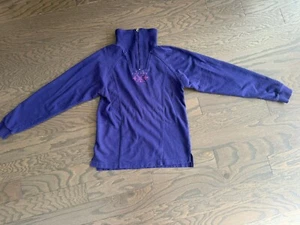 Spyder Girls Size 6 Quarter Zip Sweater Jacket kids Winter Spring Fall Purple - Picture 1 of 8
