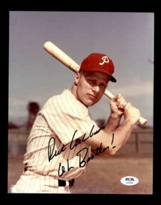 Richie Ashburn PSA DNA Coa Signed 8x10 Photo Autograph - Picture 1 of 3