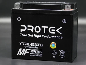 YTX20HL-BS 12V GEL Battery For 2004-2007 Yamaha Road Star Silverado XV1700AT - Picture 1 of 5