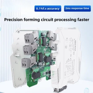 Signal isolator One in two out DC current pt100 temperature transmitter 4-20mA - Picture 1 of 9