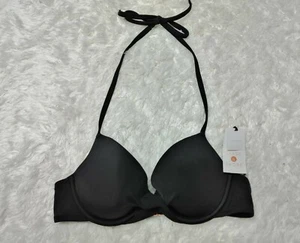 Shade & Shore Women's Bikini top Lightly Lined Adjustable strap Black Size 34B* - Picture 1 of 7