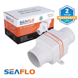 SEAFLO 3" InLine Blower 12V Boat Bilge Cool Fan Marine Galley Engine Ventilation - Picture 1 of 10