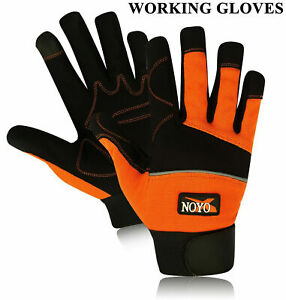 Mechanics Work Gloves Washable Safety Hand Protection Heavy Gardening Duty 