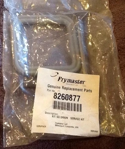 Frymaster 8260877 Square Drain Service Kit Gasket Clamps Hardware NEW!! - Picture 1 of 4