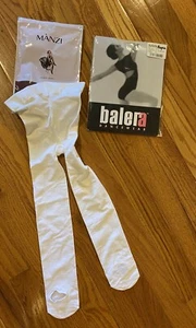 2 x Kids Girls Ballet Dance Tights Footed Tights Stocking Trousers Sz S - Picture 1 of 2