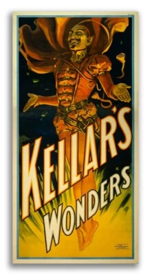 1900 “Kellar’s Wonders” Vintage Style Devil Magic Poster - 24x48 - Image 1 of 3
