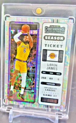 LeBron James RAINBOW REFRACTOR INSERT WITH CASE LAKERS - Image 1 of 4