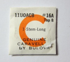 Bulova Caravelle 11U0ACB, stem long,watch part #16A - Picture 1 of 3