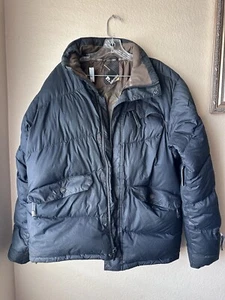 Chaqueta de esquí vintage Salomon Clima Pro Puffer para hombre talla grande marrón/negro - Imagen 1 de 10