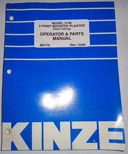 Kinze 3140 3-Punkt montierte Pflanzgefäße/Teile manuell Stapel klappbar 12/99 - Bild 1 von 1