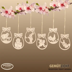 WEIGLA - Appendiabiti per albero in legno Monti Metalliferi I set di 6 pezzi fai da te - Foto 1 di 18