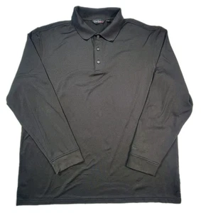 Walter Hagen Poloshirt Herren Größe L Schwarz Langarm Knopfleiste - Bild 1 von 9