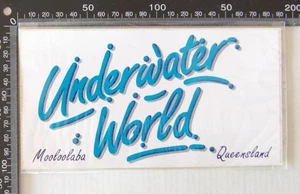 Vintage Underwater World Mooloolaba QLD Souvenir Car Truck Caravan Sticker - Picture 1 of 1
