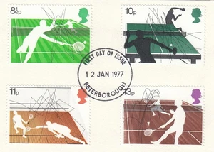 Racket Sports GB Used Peterborough 1977 ON PIECE (147377) - Picture 1 of 1