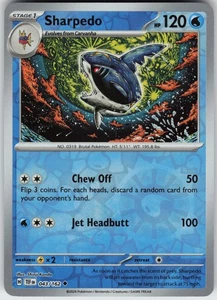 PO-01 Reverse Holo Sharpedo 043/162 SV05: Temporal Forces - Picture 1 of 1