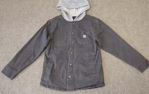 Carhartt Youth Boys Hooded Jacket Hoodie M 10-12 Pockets Lined - Picture 1 of 20
