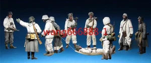 1:72/48 Resin WWII German Army Winter 10-Person Group Finished Model 3D Printed - Picture 1 of 3
