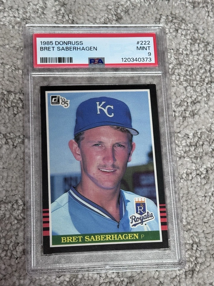 PSA 9 BASEBALL CARD 1985 DONRUSS BRET SABERHAGEN ROOKIE KANSAS CITY ROYALS - Image 1 of 1