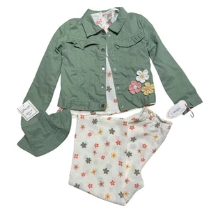 Nannette Floral 3 Piece Jacket Pant Set w/Bucket Hat size 6 - Picture 1 of 10