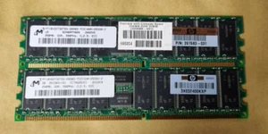 Micron MT18VDDT3272G-265B3 261583-031 512MB 2x256MB PC2100 DDR ECC 184P Memory - Picture 1 of 1