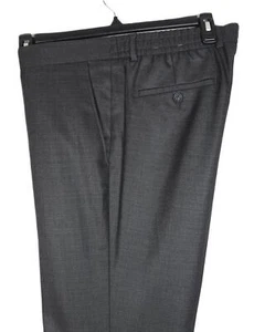 Kenneth Cole Reaction Men's Slim-Fit Stretch Suit Pant Charcoal Check 37x32 NWOT - Picture 1 of 4