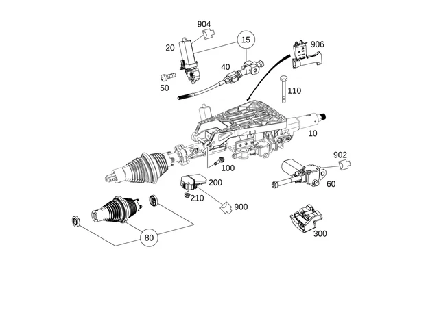 Mercedes Benz C350 C300 C63 AMG 2008-2015 Control Unit Complete OE 2049005912 - Image 1 of 1