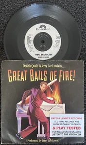 Jerry Lee Lewis - Great Balls Of Fire / Breathless 7" Vinyl GETESTET SEHR GUTER ZUSTAND + VIDEO - Bild 1 von 8