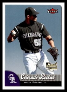 2007 Fleer #321 Alvin Colina Colorado Rockies Baseball Rookie