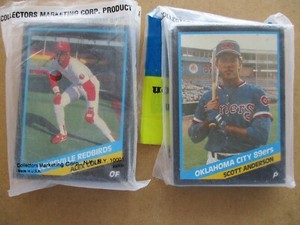Lot of 2 1988 CMC LOUISVILLE REDBIRDS/OKLAHOMA CITY 89ERS MINOR LEAGUE TEAM SETS
