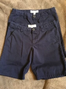 Lot of 2 Cherokee Girls School Uniform Bermuda Shorts Navy Size 10 Plus - Picture 1 of 10
