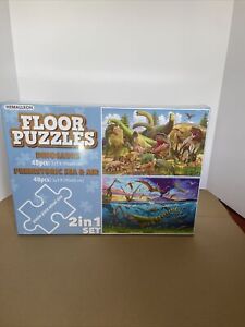 Hemalleon Dinosaurs Giant Floor Puzzles 2 48 Pc Set