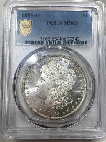 1885-O $1 PCGS MS-63 Morgan Silver Dollar Cover