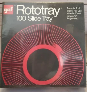 GAF Rototray 100 Slide Tray for Projector - Sawyer 2 x 2 Slides NEW Sealed - Picture 1 of 4