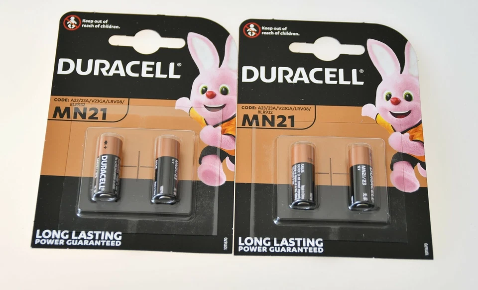  4x MN21 Duracell 12V Batterie  23AE A23 VA23GA  LRV08  23A L1028 - Bild 1 von 1