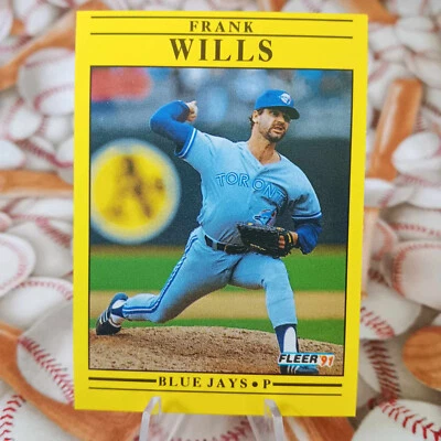 1991 Fleer - Frank Wills #191 - Toronto Blue Jays - Image 1 of 2