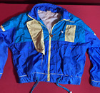 Ellesse Men’s Jacket  Lined Windbreaker SZ Small Blue yellow Vintage vtg