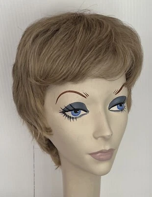 Новый с Ярлыками JACQUELYN парик человеческих волос смесь RITA блондинка смесь 118 мононити верхний короткий - Изображение 1 из 4