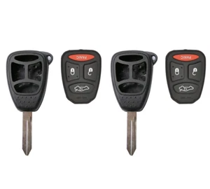 2 Compatible with Chrysler 300 C 04 2005 2006 2007 Remote Key Fob Shell Case Pad - Picture 1 of 7