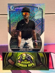 2023 Bowman Chrome Prospects Janero Miller #BCP-184 Mega Box Mojo Refractor - Picture 1 of 2