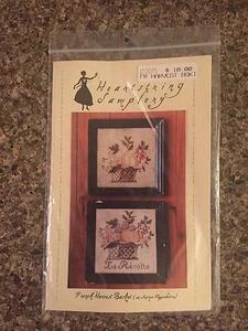 Heartstring Samplery French Harvest Basket NEW Fall Cross Stitch Chart - Picture 1 of 2